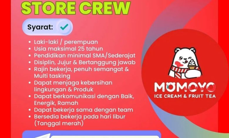 lowongan momoyo bekasi