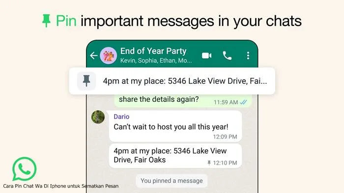 Cara Pin Chat Wa Di Iphone untuk Sematkan Pesan