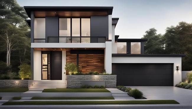 Fasad Rumah Industrial yang Keren dan Kuat