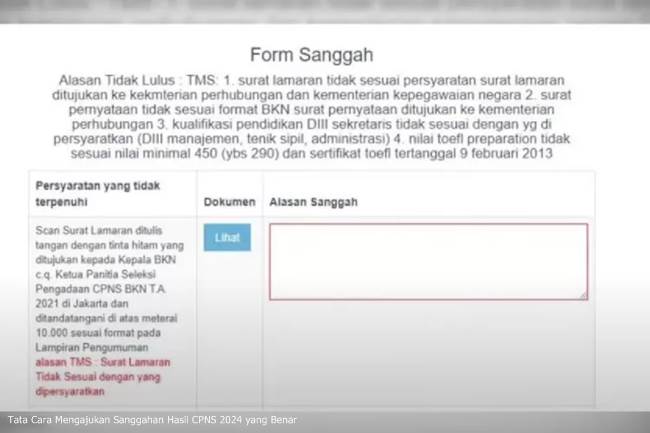 Tata Cara Mengajukan Sanggahan Hasil CPNS 2024 yang Benar