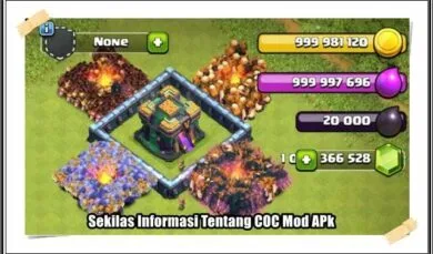 COC Mod Apk Unlimited Gems, Gold, Elixir, Dark Elixir