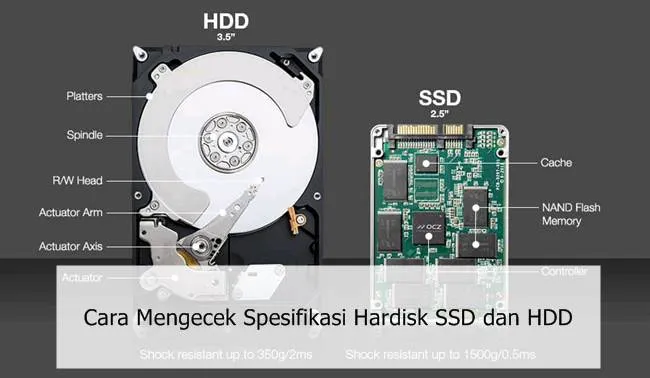 Cara Mengecek Spesifikasi Hardisk SSD dan HDD