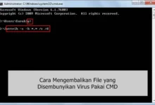 Cara Mengembalikan File yang Disembunyikan Virus Pakai CMD